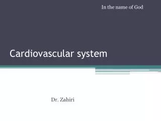 cardiovascular system
