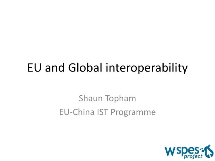 eu and global interoperability