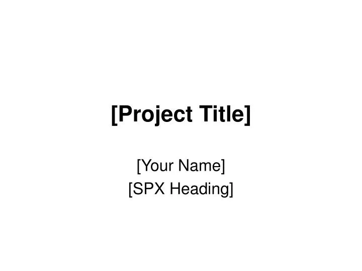 project title