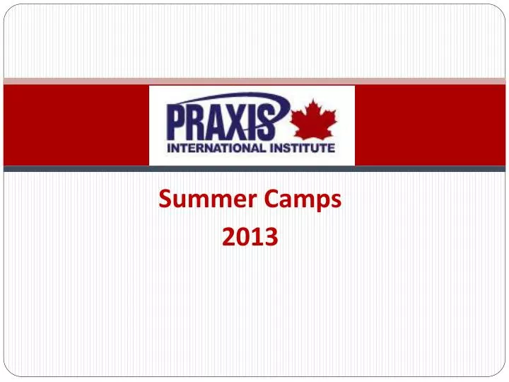 summer camps 2013