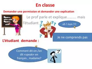 en classe