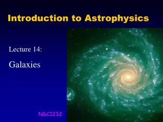 Introduction to Astrophysics