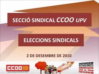 secci sindical ccoo upv