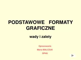 podstawowe formaty graficzne