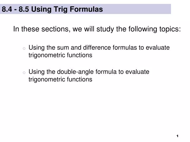 8 4 8 5 using trig formulas