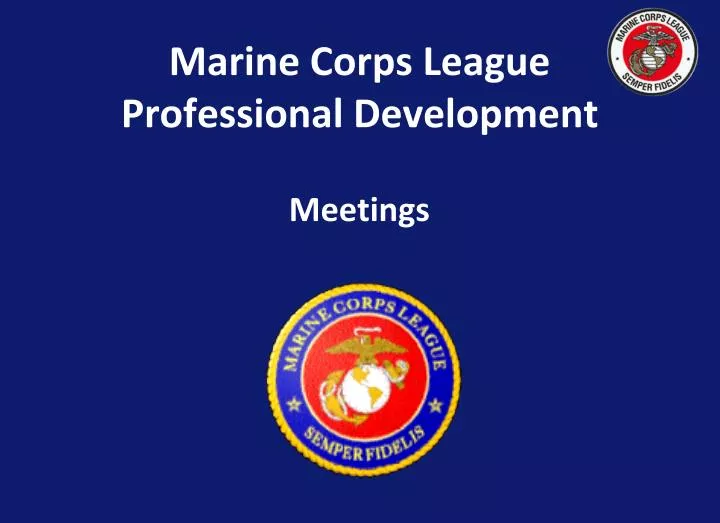 marine corps league professional development