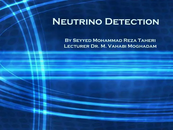 neutrino detection