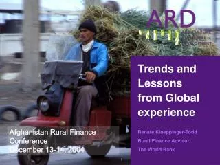 Trends and Lessons from Global experience