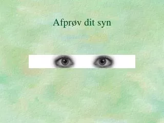 afpr v dit syn