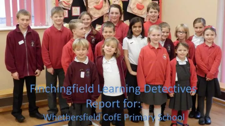 finchingfield learning detectives report for