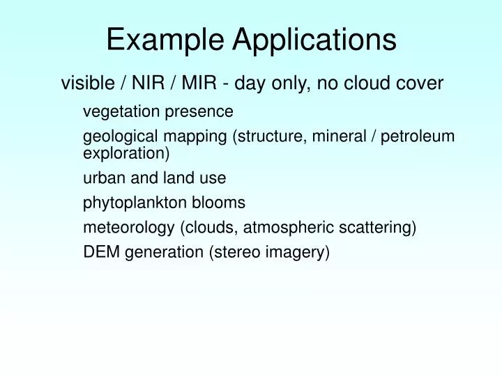 example applications