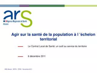 agir sur la sant de la population l chelon territorial