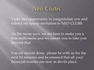 Neo Clubs