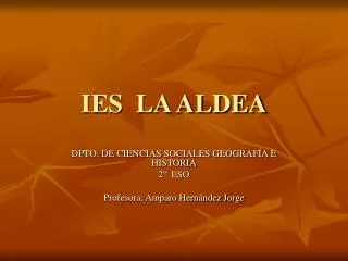 ies la aldea