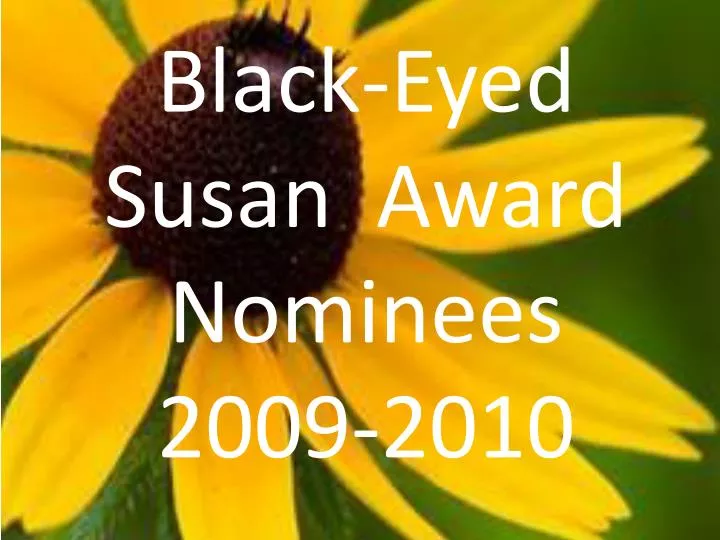 black eyed susan award nominees 2009 2010