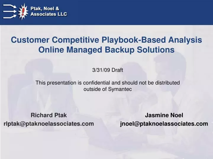 customer competitive playbook based analysis online managed backup solutions
