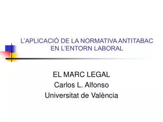 l aplicaci de la normativa antitabac en l entorn laboral