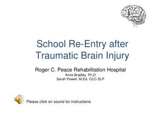 School Re-Entry after Traumatic Brain Injury