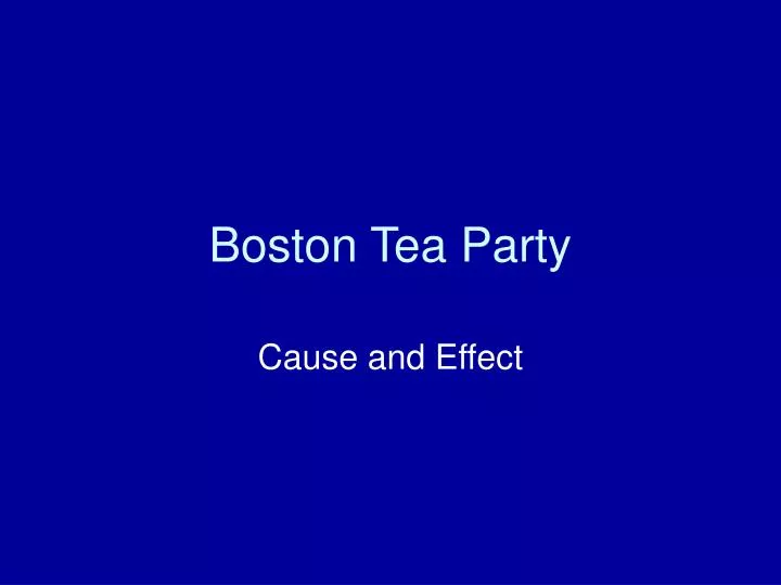 boston tea party