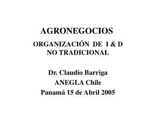 agronegocios