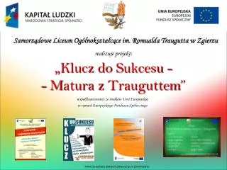 klucz do s ukcesu m atura z trauguttem