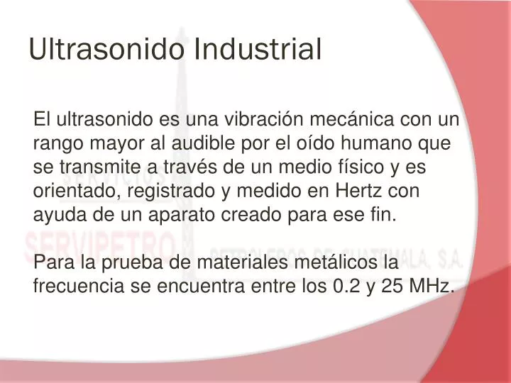 ultrasonido industrial