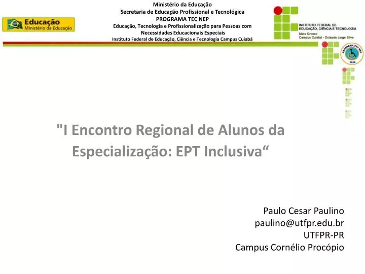 i encontro regional de alunos da especializa o ept inclusiva