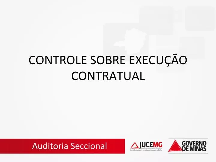 controle sobre execu o contratual