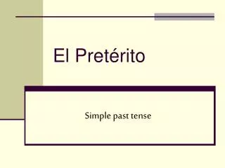 el pret rito