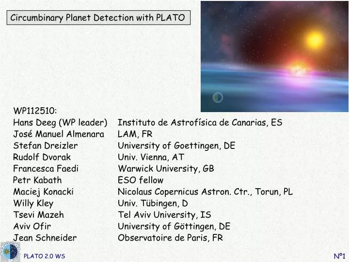 circumbinary planet detection with plato