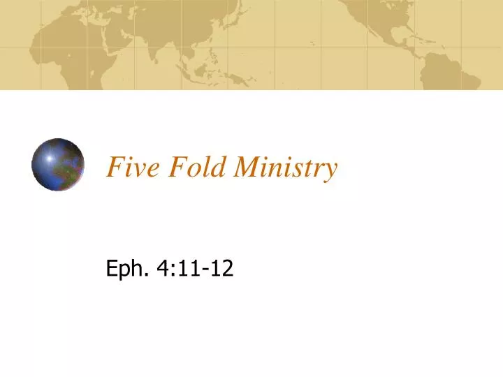 Find Out If You're One of the Five-Fold Ministry Gifts! - YouTube