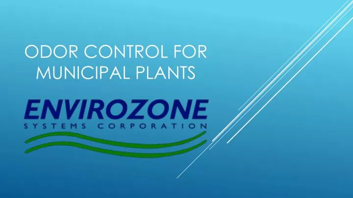 odor control for municipal plants