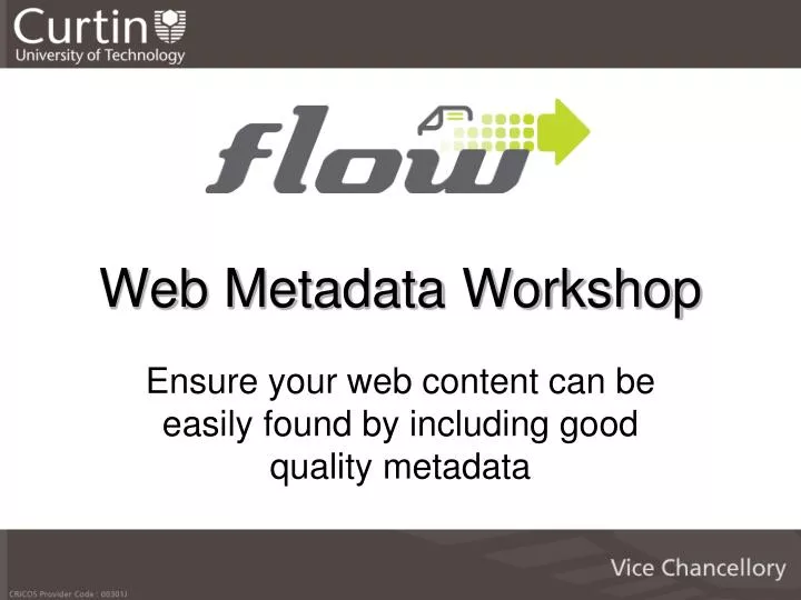 web metadata workshop