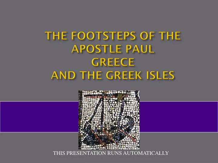 the footsteps of the apostle paul greece and the greek isles