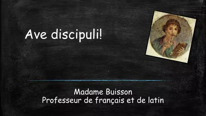 madame buisson professeur de fran ais et de latin