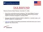 TAX REFUND - slide 1