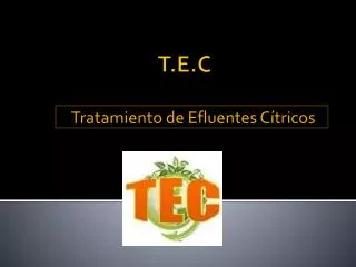 tratamiento de efluentes c tricos