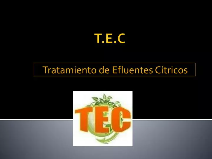 tratamiento de efluentes c tricos