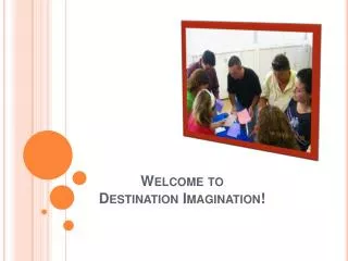 Welcome to Destination Imagination !