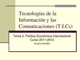 tecnolog as de la informaci n y las comunicaciones t i cs