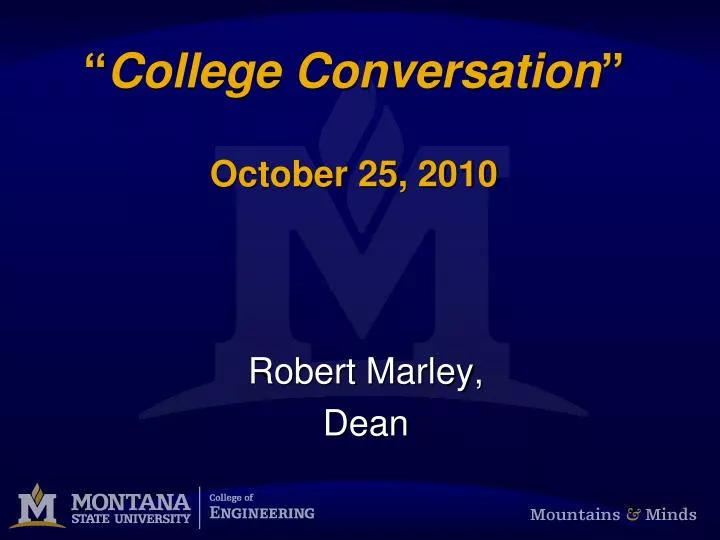 college conversation october 25 2010