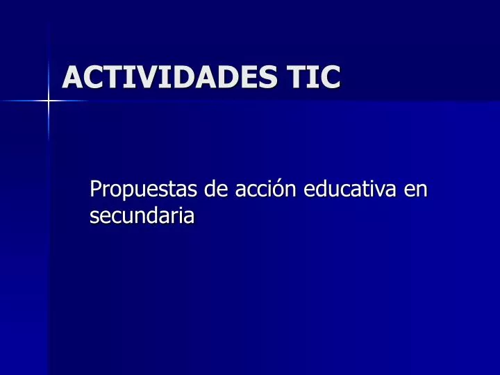 actividades tic