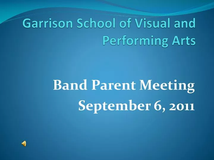 garrison school of visual and performing arts