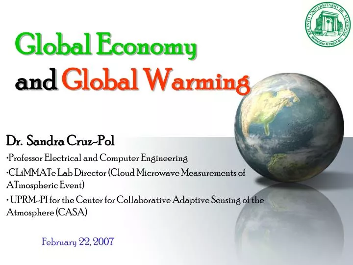 global economy and global warming