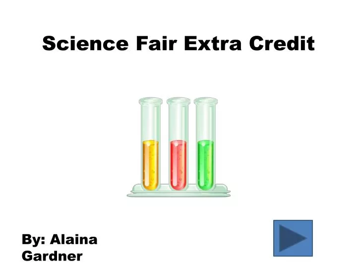 science fair extra credit