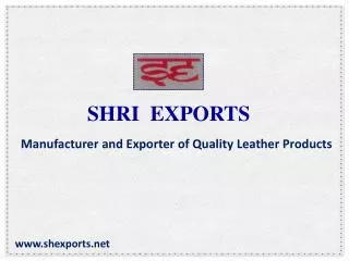 SHRI EXPORTS - Manufacturer And Exporter Of Quality Leather