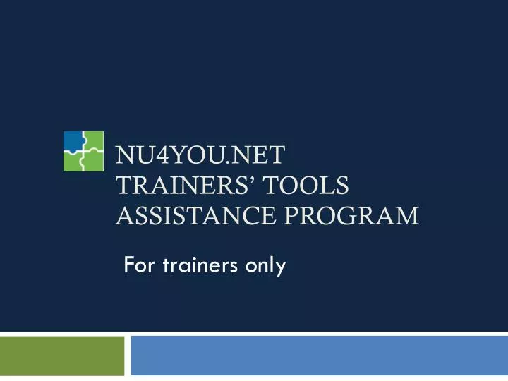 nu4you net trainers tools assistance program