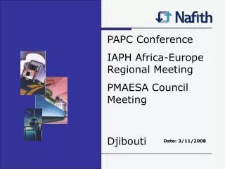 PAPC Conference IAPH Africa-Europe Regional Meeting PMAESA Council Meeting Djibouti