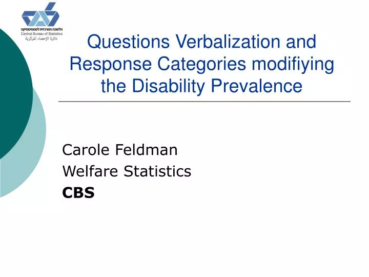questions verbalization and response categories modifiying the disability prevalence