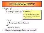 Introduction to TCP/IP - slide 1